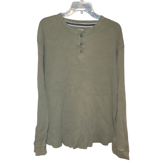 Levi’s size XXL men's long sleeve green shirt quater button down shirt - Picture 1 of 6